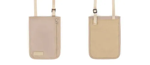Two views of the Travelpro® Essentials™ Security Neck Pouch